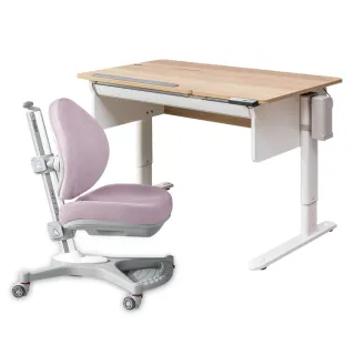 【SingBee 欣美】寬120cm 電動兒童桌椅組CB-502+SB-ET+138(coobee L板桌 成長桌椅 兒童書桌椅 升降桌)