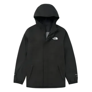 【The North Face 官方旗艦】北面兒童黑色DryVent防水透氣衝鋒衣｜8A48KX7(外套)