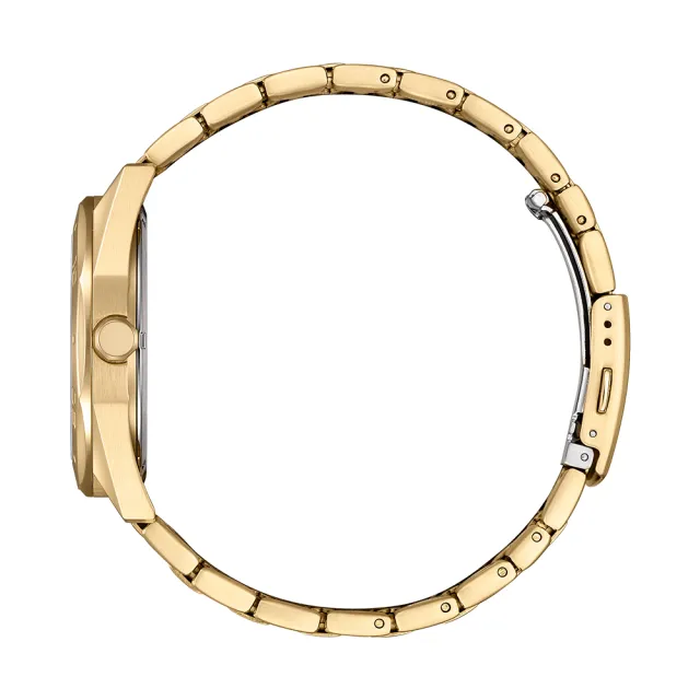 【CITIZEN 星辰】GENTS 八角鬥士時尚光動能男錶-綠x金/41mm(BM7633-81X)
