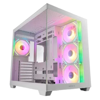 【DeepCool】九州風神 CG530 4F WH ATX海景房電腦機殼(白色/支援背插式ATX)