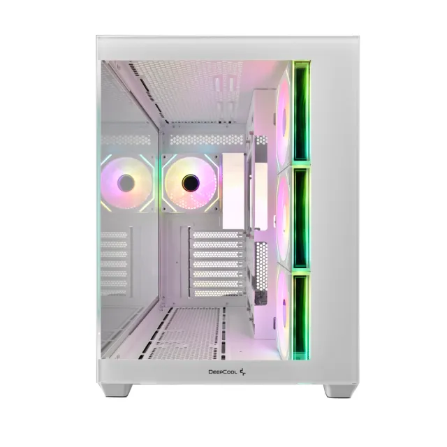 【DeepCool】九州風神 CG530 4F WH ATX海景房電腦機殼(白色/支援背插式ATX)