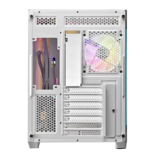 【DeepCool】九州風神 CG530 4F WH ATX海景房電腦機殼(白色/支援背插式ATX)