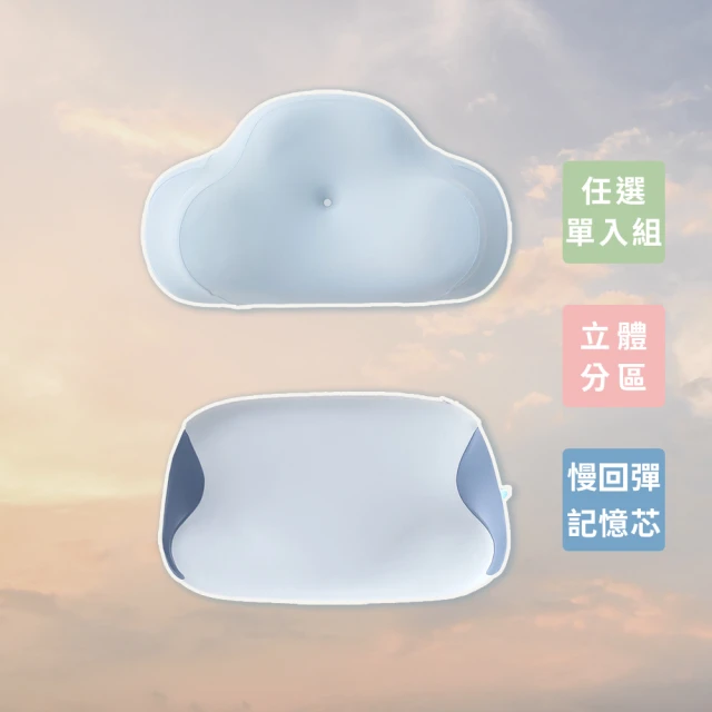 黛聖婕 雙人長枕頭 記憶棉雙人枕頭 零壓記憶棉枕 護頸枕(仰