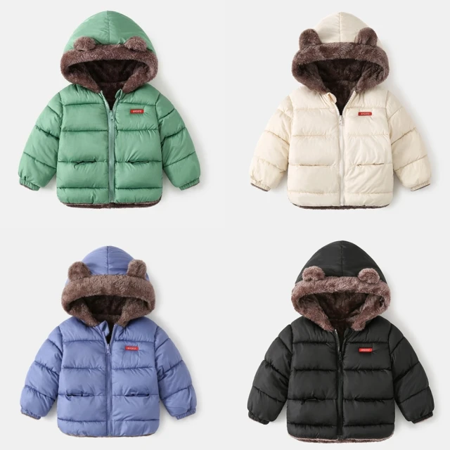 橘魔法 圈圈笑臉鋪棉外套(連帽外套 厚外套 夾克外套 中性款