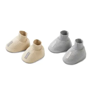 【KU.KU. 酷咕鴨】KUKU PLUS竹纖羅紋護腳套(暖調杏/山系灰)