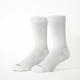 【FOOTER除臭襪】微分子氣墊紳士雅痞長薄襪-男款-前後微厚(T52-白)
