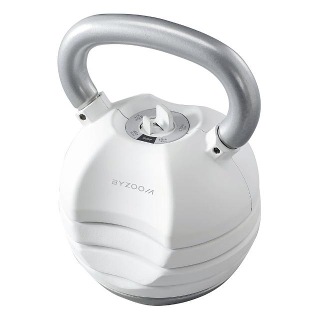 【BYZOOM FITNESS】Pure Series 40lb/約18kg 5段重量可調式壺鈴 白/黑二色(BZ-AKB-40LB)