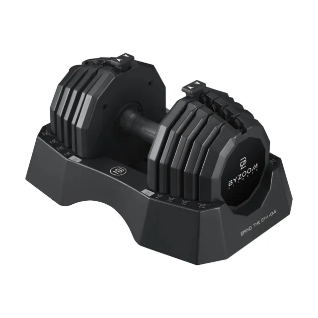 【BYZOOM FITNESS】Classic Series 50lb/約22.6kg 5段重量可調式啞鈴  雙入(BYZF-ADB-50)