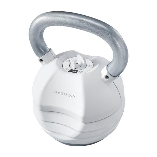【BYZOOM FITNESS】Pure Series 30lb/約13.6kg 5段重量可調式壺鈴 白/黑二色(BZ-AKB-30LB)