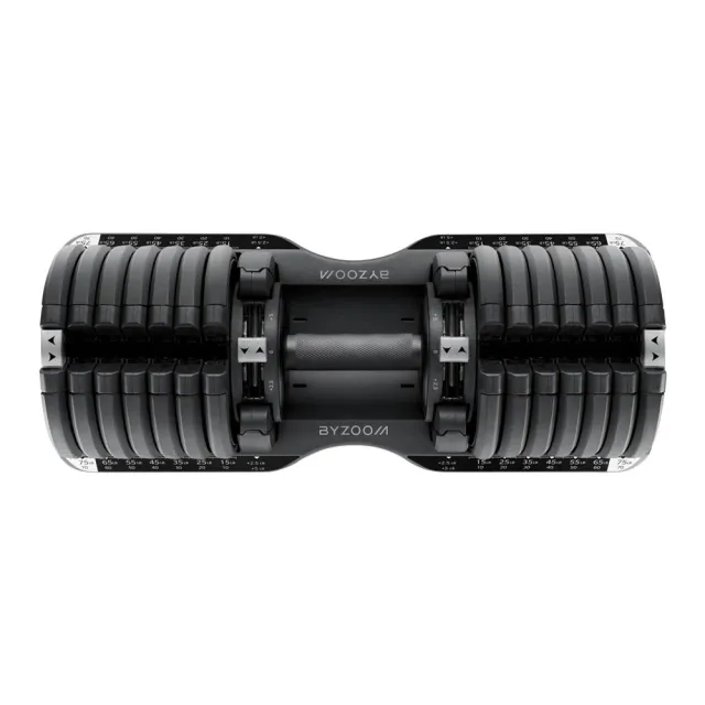 【BYZOOM FITNESS】Pure Series可調式啞鈴75lb/約34kg 雙入+專用啞鈴架(BZ-QCD-75LB+BZ-QCDST-75)