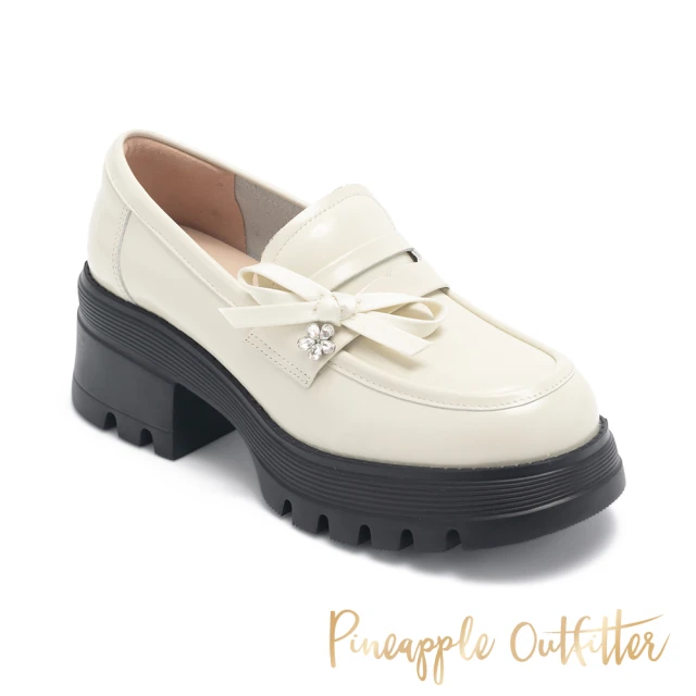 Pineapple Outfitter ELJAK 浪漫蝴蝶 Pineapple Outfitter ELJAK 浪漫蝴蝶結厚底樂福鞋(白色)
