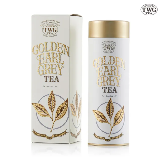 【TWG Tea】頂級訂製茗茶 伯爵金芽茶 100g/罐(Golden Earl Grey;紅茶)