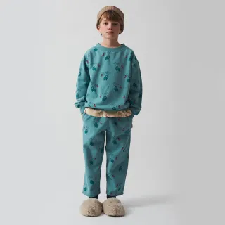 【weekend house kids】Elefant滿版舒適休閒褲(藍綠色)