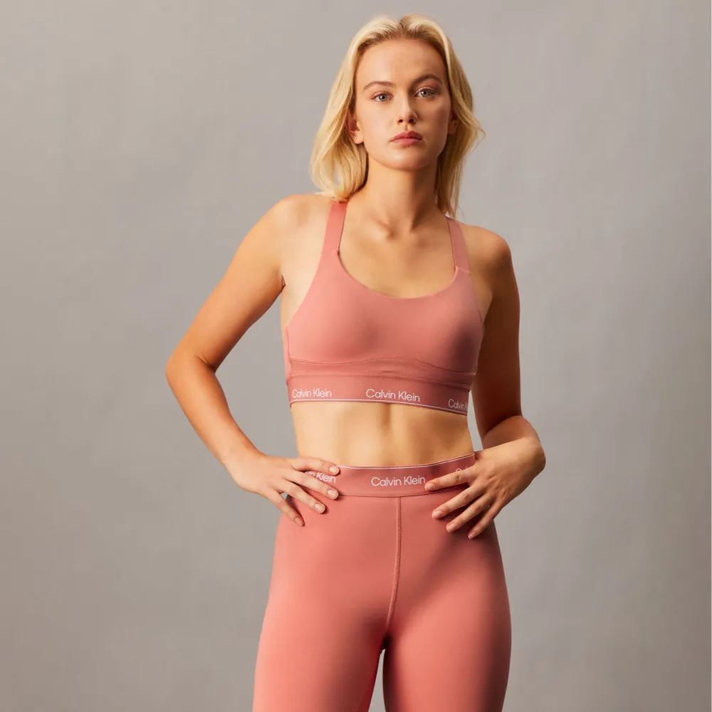 【CALVIN KLEIN】官方旗艦館 CK Essentials Modern Sport 高度承托胸圍_紅色