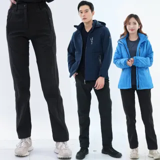 【遊遍天下】男女款防水防風透濕刷毛褲雪褲(S-6L 大尺碼)