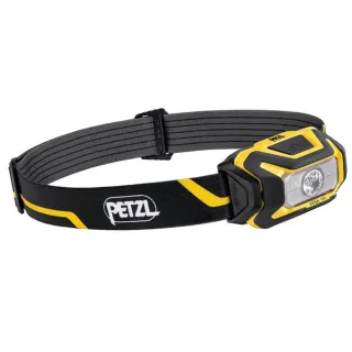 【PETZL】ARIA 1R 超輕量頭燈_450流明.IPX67防水防塵.含鋰電池.LED頭燈(E069CA00 黑黃)