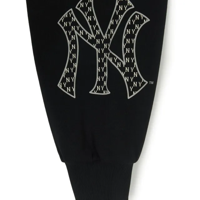 【MLB】運動褲 休閒長褲 Monogram系列 紐約洋基隊(3APTM0151-50BKS)