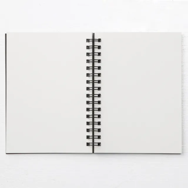 【MUJI 無印良品】雙環筆記本/空白/80張.A6.深灰