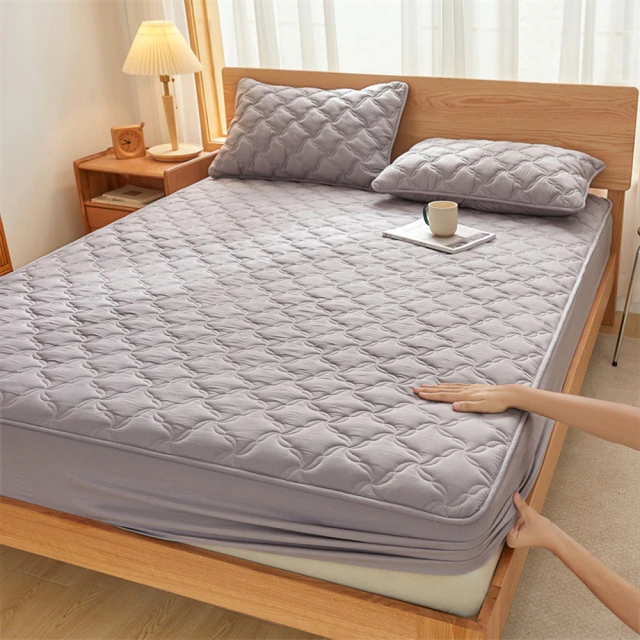 歐德沐 加厚夾棉床笠150*200cm 四季通用 A類抑菌 吸濕透氣(床套 床罩 床單套 床包)