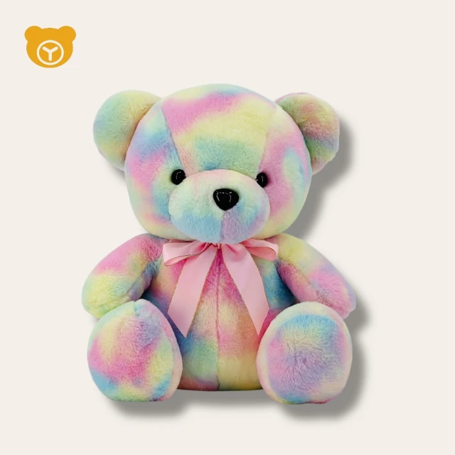 Allbemine 歐比邁Allbemine 歐比邁 18吋柔柔熊雲彩版(彩虹熊 熊玩偶 熊娃娃 1018018)
