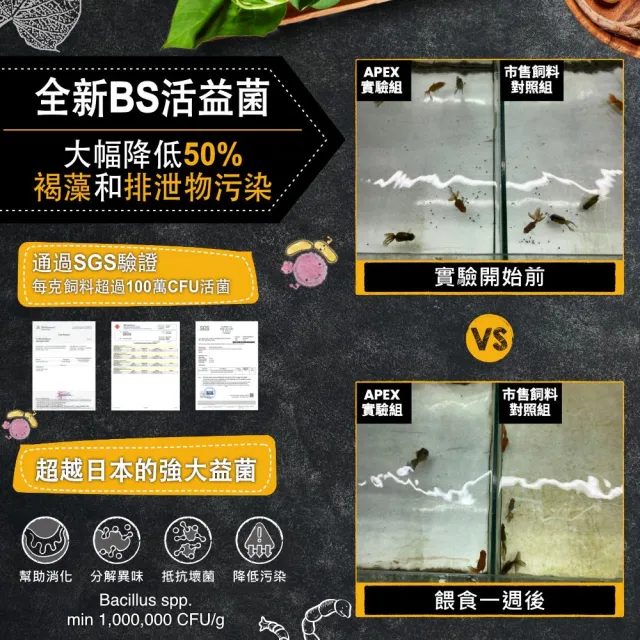 【Ultra Fresh 鮮蝦食譜】APEX金魚-全季節濃郁色揚成長脆片120ml(金魚飼料 蘭壽飼料 獅頭 色揚 魚飼料)