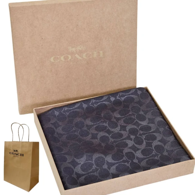 KARL LAGERFELD 卡爾 羅紋刺繡針織圍巾-白色好