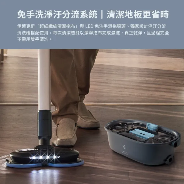 【Electrolux 伊萊克斯】濕拖布補充組-一組二入(ZE158)