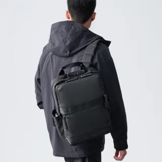 【PORTER INTERNATIONAL】自信經典NEW HEAT雙層後背包(黑)