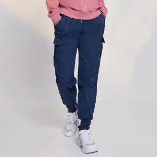 【YUANDONGLI 元動力】-O 率性工裝束口抽繩運動褲(深藍色；S-L；4223326801)