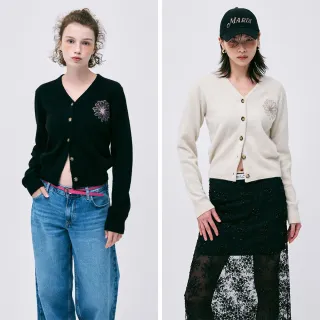 【MARDI MERCREDI】V領針織衫 兩色 小雛菊 RACCOON BLENDED CARDIGAN V NECK