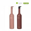 【O’right 歐萊德】沁漾紅茶控油洗髮精1000ml+絲漾玫瑰保濕洗髮精1000ml(momo獨家限定)