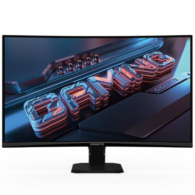 【GIGABYTE 技嘉】GS27QCA 27型 曲面電競螢幕(QHD/2K/180Hz/1ms/VA 1500R/DP/HDMI2.0/HDR READY)