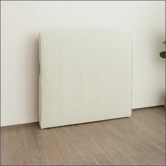 文創集 美斯5尺雙人貓抓布床頭片(不含床底＋不含床墊)優惠推