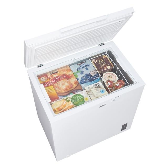 SAMPO聲寶 SRF-201GD 變頻單門上掀式冰箱,容量201L,適合小型家庭使用。採用R600a環保冷媒,耗電量僅240度,靜音運轉,提供穩定冷凍效果。尺寸816x850x553mm(不含把手),重量31.8kg,110V/60Hz電源,中國製造。全機1年保固,壓縮機3年保固,含基本安裝服務。 SAMPO聲寶 SRF-201GD