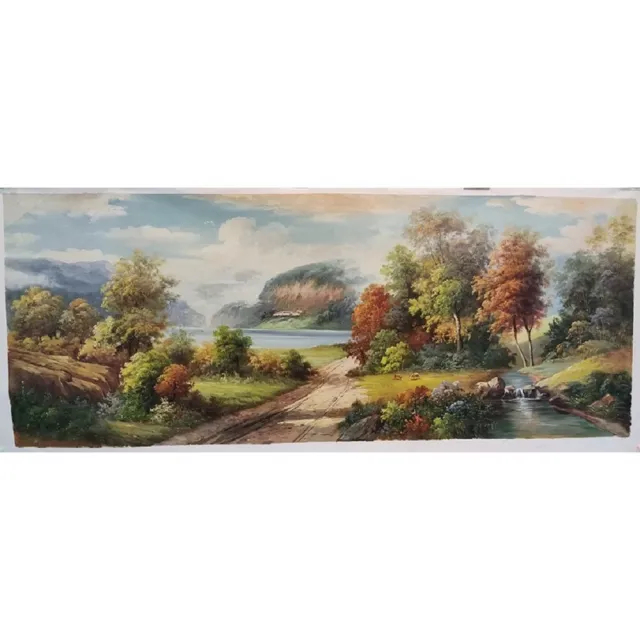 【ArtLife 藝術生活】B014高級手繪油畫_風景_70x180cm(五行風水畫、打造居家好運宅、手繪系列、擺飾畫)