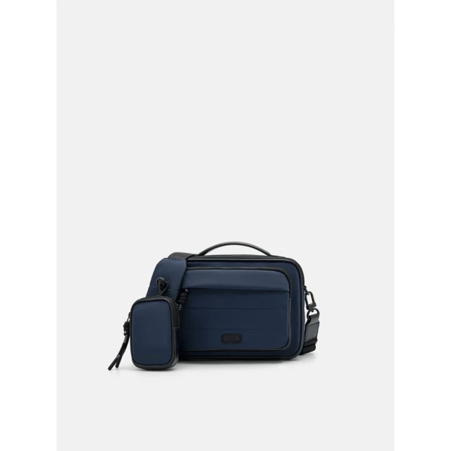 PEDRO 男機能尼龍斜背包/側背包/單肩背包-藍色(小CK