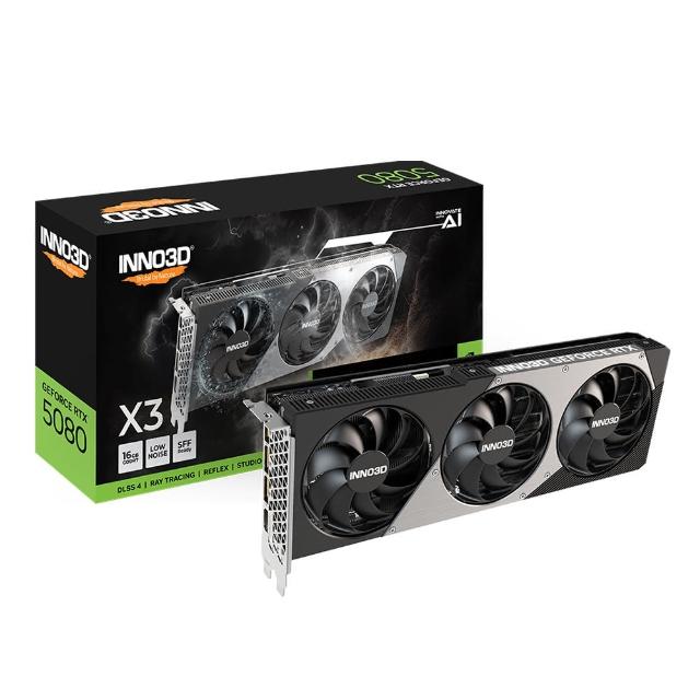 【Inno3D 映眾】GeForce RTX 5080 16GB GDDR7 X3 顯示卡 (N50803-16D7-176068N)