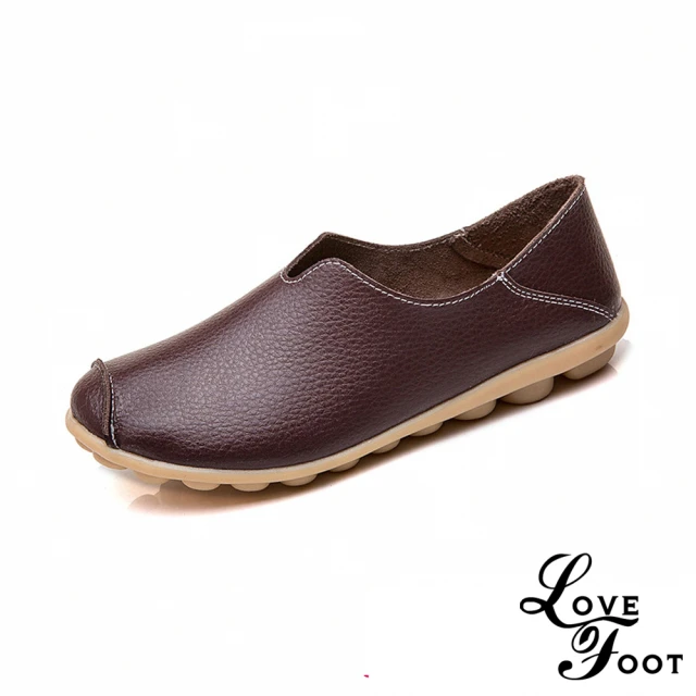 TAS 復古英倫牛皮厚底便仕樂福鞋(黑色)評價推薦