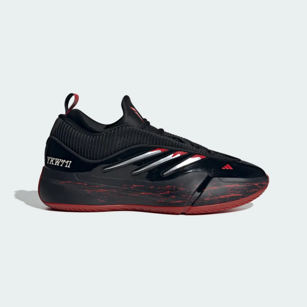 【adidas 愛迪達】Dame 9 男 籃球鞋 運動鞋 緩震 抗扭 包覆 利拉德 黑紅(IH3573)