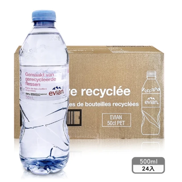 Evian 依雲 Evian 天然礦泉水500mlx24入/