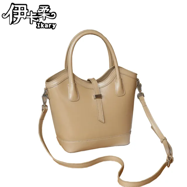 【Ikary 伊卡柔】真皮包包 精品女包斜背包 手提包