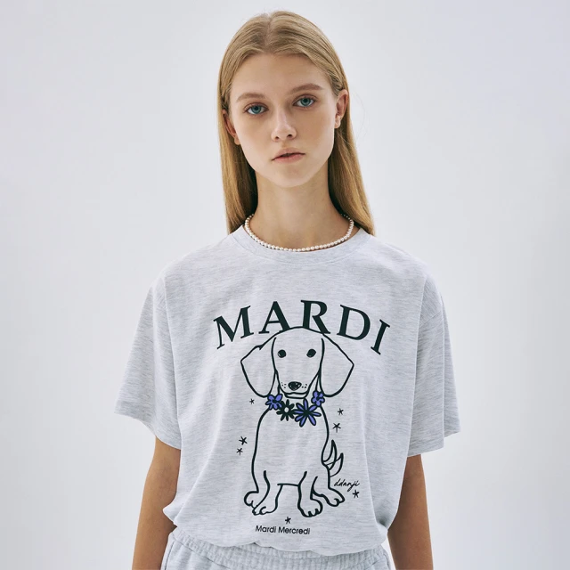 MARDI MERCREDI 印花短版TEE 象牙白色 經典