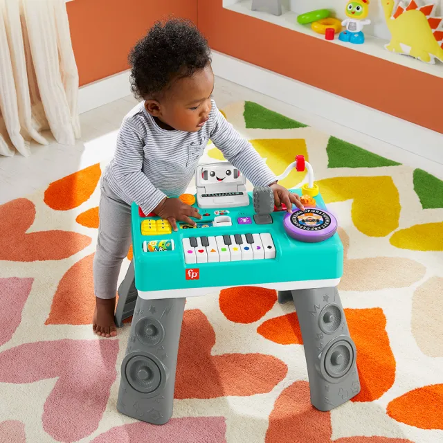 【Fisher price 費雪】趣味DJ桌/寶寶DJ台(IG短影片爆紅/網路獨賣/遊戲桌/成長型/多功能)