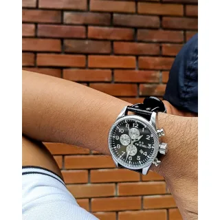 【TW Steel】VOLANTE 全鋼黑面計時碼錶