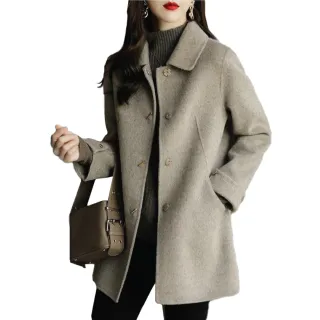 【Alishia】時尚韓風修身剪裁風衣外套 S-2XL(灰 / 黑)