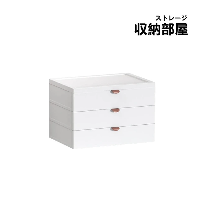 收納部屋 桌上輕奢抽屜收納盒 普通4層(化妝品收納 彩妝 桌