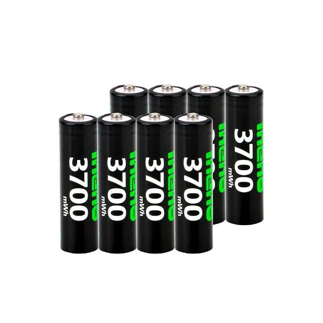 【iNeno】3號/AA 恆壓可充式 1.5V鋰電池 全新特大能量 3700mWh 8入