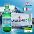 【S.Pellegrino 聖沛黎洛】天然氣泡礦泉水玻璃瓶裝250mlx24入/箱