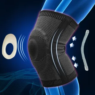 【GIAT 吉亞特】動肌能竹炭側壓支撐護膝-單支入(軟墊加強款 台灣製)繞境穿搭