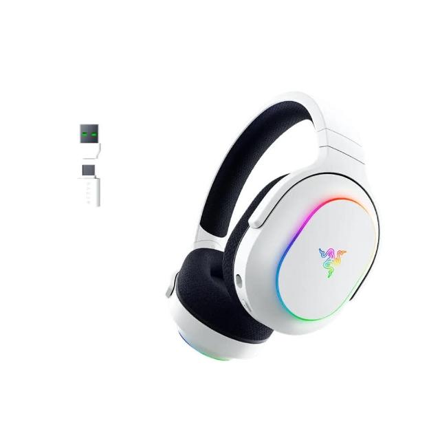 【Razer 雷蛇】Barracuda X Chroma 梭魚無線耳機X 幻彩版(水銀白)